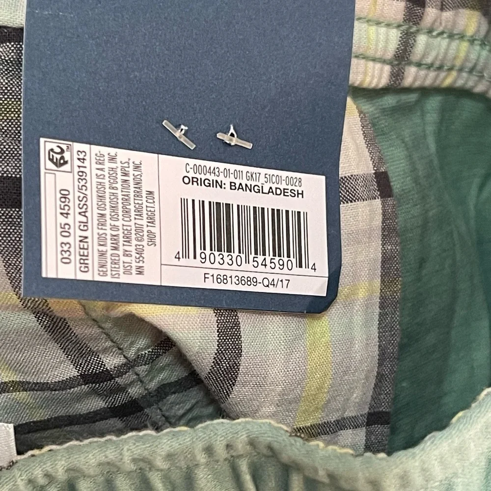 Genuine Kids OshKosh Boys 3T Green Adjustable Waist Jogger Pants - Picture 12 of 12